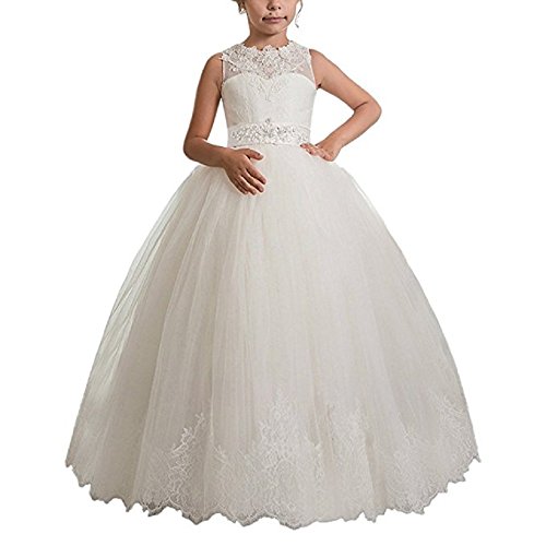 Helen 2017 Princess Lace Flower Girls Dresses for Weddings Communion Dress072