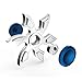 Aritone Fashion Gift For Fidget Camouflage EDC Toy Fidget Hand Spinner Toy Stress Reducer EDC Focus Toy (Silver)