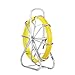 Happybuy Duct Rodder Fibersnake Fish Tape 6mm 1/4inch Fish Tape Fiberglass 425Ft Fiberglass Wire Cable Rod Fishtape Puller