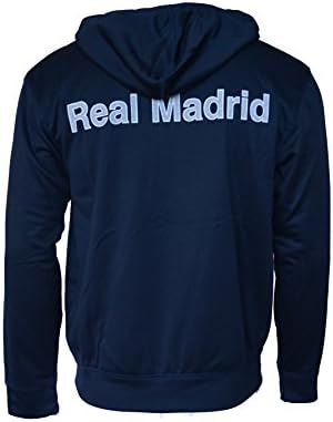 Real Madrid Hoodie Fleece Lining Sweatshirt Jacket Navy New Season