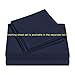 Comfy Bedding Double-Needle Durable Stitching 3-Piece Pinch Pleat Comforter Set All Season Pintuck Style (King, Navy Blue)