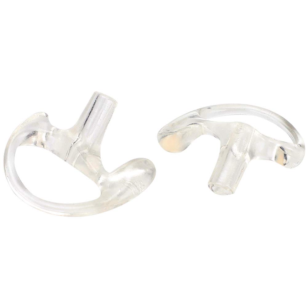 ASHATA Ear Mould,Transparent Silica Gel Ear Mould Replacement for Most Coil Tube Audio Kits,Soft and Comfortable Earmould Earpiece Earbud Earplug Suitable for Most Coil Tube Audio Kits(Small)
