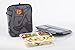 Stylish Sleeved Amazing LEAK-PROOF Lunch Box-Ideal Size For You! 100% Food SAFE! Easy To Clean And Dry! (Grey)