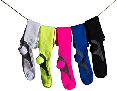 Compression Socks for men and women, high performance premium-grade fabrics, perfect for sports, boost stamina, stimulate circulation, eliminate abrasion and foot stress (1 pair) (35-38, White)