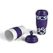 Design for Living Plastic Fliptop Thermal Mug (Set of 2), 16 oz, Purple
