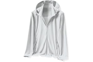 Cromoncent Women's UPF 50+ Sun Protection Jacket Hooded Cooling Shirt Athletic Jacket for Women with Pocket