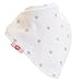 Zippy Fun Baby and Toddler Bandana Bib - Absorbent 100% Cotton Front Drool Bibs with Adjustable Snaps (4 Pack Gift Set) Unisex Grey and White