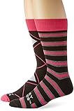 Funky Socks Men's 2 pack Colorful Patterned Casual Crew Socks (2 pairs)