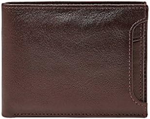 Fossil Men's Leather Truman Sliding 2 in 1 Bifold Credit Card Wallet Cordovan