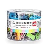 Deli Smiling Binder Clips ,3/4 Inch Wide ,1/4 Inch Capacity, Assorted Colors ,40 Clips Per Pack,small Size