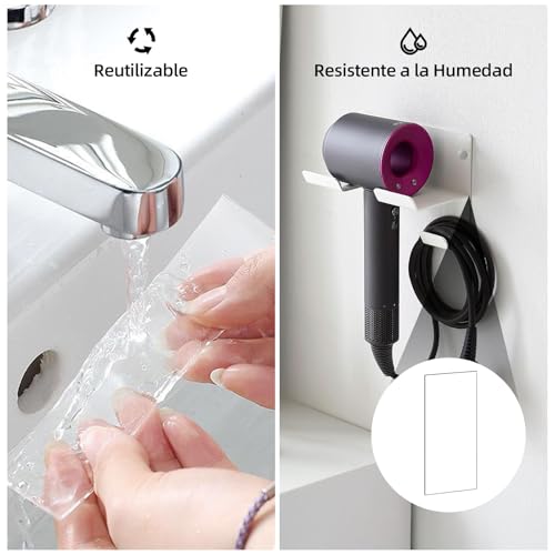 LSXD Cinta Doble Cara Extrafuerte, 3 Rollos 5M Nano Tape con Tijera, Adhesivos Doble Cara Transparente, Reutilizable y Lavable, Ideal para Pared, Cocina, Manualidades y Fijación de Fotos