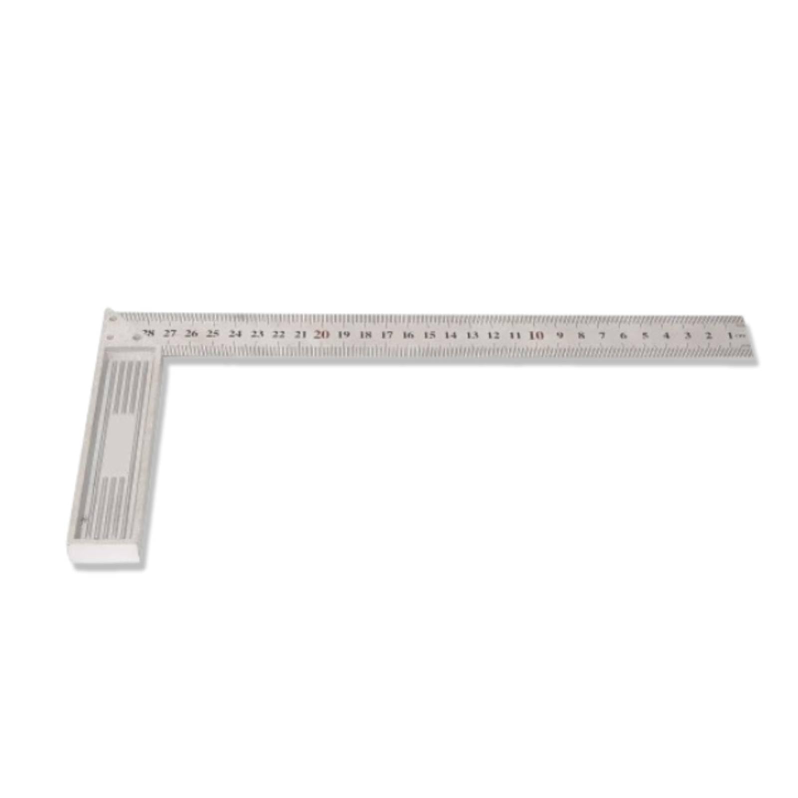 Straight Edge, 30cm Aluminum Alloy 90 Degree Straight Edge Ruler Straightedge Right Angle Ruler for Machinist Engineers, Woodworking, Construction(Thickened)