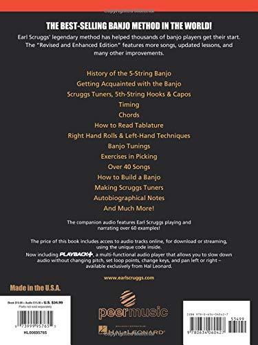 Earl Scruggs and the 5-String Banjo: Revised and Enhanced Edition - Book with online Audio - //medicalbooks.filipinodoctors.org