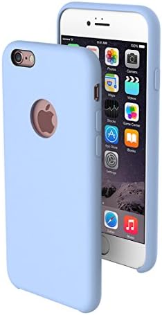 Iphone 7 PLUS Candy Matte Case / Liquid Silicone Rubber Case for Apple / Silicone Case For Apple Phone / Slim Fit Silicone Gel Rubber Protective Case / Apple Case for Iphone 7 PLUS (Light Blue)