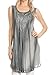 Sakkas Lana Ombre Tie Dye Embroidered Tank Style Long Summer Top | Cover Up