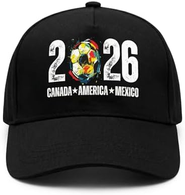 World Cup Soccer Hat 2026 - Adjustable Baseball Cap,World Cup