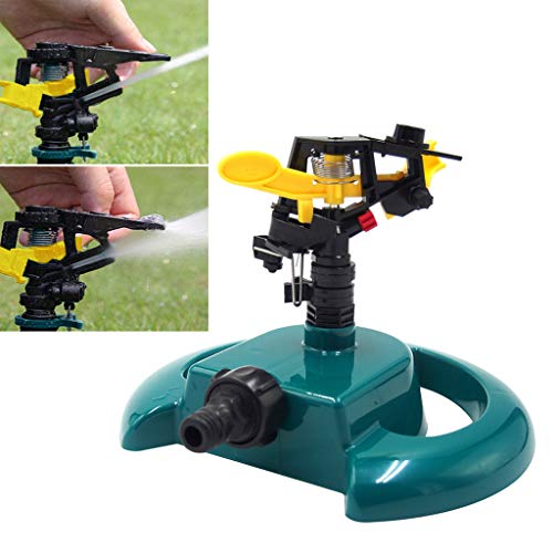 VICCKI Rotating Impulse Sprinkler Garden Lawn Grass Watering System Water Hose Spray