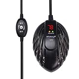 Orlushy Mini Aquarium Heater 50W,Small Fish Tank Heaters with LED Digital Temperature Display and External Temperature Controller for Betta Frogs Newts Turtles (50W)