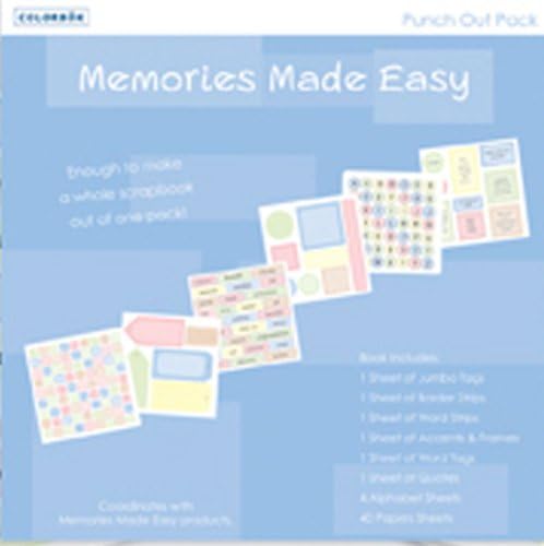 Colorbok North Shore 8"x8" Punchout Pack - Baby Pastel Scrapbook Paper