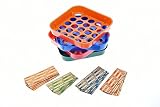 Nadex Quick Sort Coin Organizing Trays | Color Coded Sorting Trays for Pennies, Nickels, Dimes, and Quarters - 100 Coin Wrappers Included