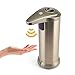 GBB Automatic Touchless Countertop Liquid Soap Dispenser with IR Sensor-Fingerprint Resistant Brushed Stainless Steel-Waterproof Base for Kitchen Bathroom Sanitizer Shampoo Lotion