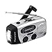 iRonsnow 2017 Version IS-088U+ Dynamo Solar Hand Crank Self Powered AM/FM/NOAA Weather Radio with LED Flashlight and 1000mAh Emergency Power Bank (Silver)