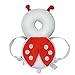 Baby Toddlers Head Protective , Adjustable Infant Safety Pads For Baby Walkers Protective Head and Shoulder Protector Prevent Head Injured Suitable Age 4-24 Months,Cute Ladybug(Red)