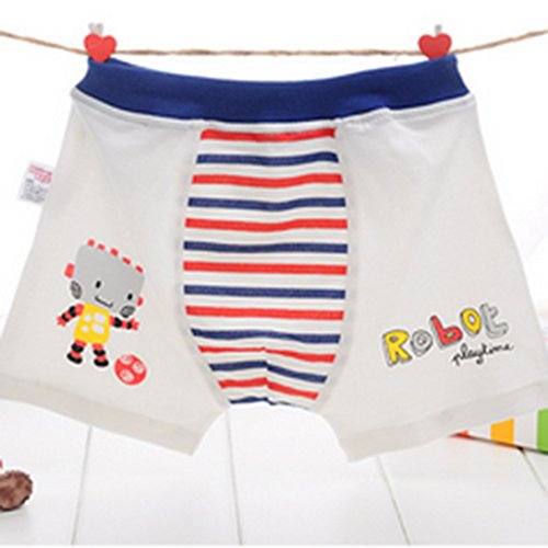 Happy Cherry Toddler Boy's Bamboo Underpants 2-Pack Kids Boxer Briefs 5-6 Years