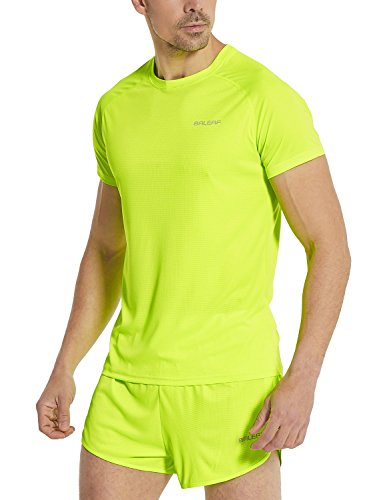 BALEAF Men's Quick Dry Short Sleeve T-Shirt Sun Protection Running Workout Shirts