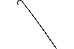 BinaryABC Halloween Costume Plastic Magician Crutch Cane,Halloween Kids Cosplay Walking Canes,Halloween Portable Pocket Staff Party Props Black