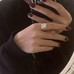 Handmade Hammered Wide Silver Ring for Women Boho