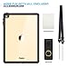 Temdan iPad 2017/iPad 2018 Waterproof Case Rugged Sleek Transparent Cover with Built in Screen Protector Waterproof Case for Apple iPad 2017/2018 9.7 inch (Black)