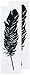 Tattly Temporary Tattoos, Feather, 0.1 Ounce