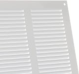 EUROPLAST 300x300mm White Metal Air Vent Grille With Insect Mesh view 3