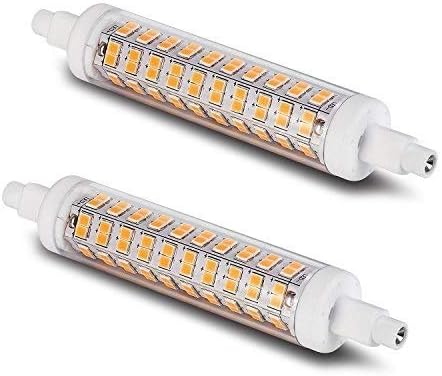 LumenBasic Doubled Ended J Type LED - R7s LED 118mm Bulb J118 10w Replacement for Halogen Flood Lamp 100w Equal Daylight White Pack of 2