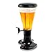 Goplus Beverage Dispenser 3L Plastic w/ LED Shinning Lights Tabletop Black Draft Beer Tower for Bar