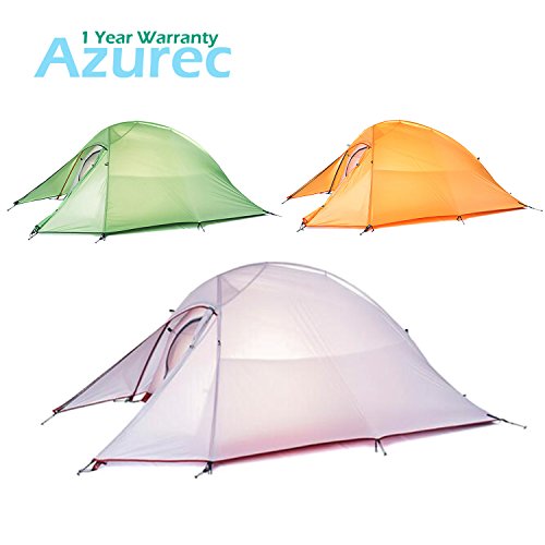 Azurec 1-2-3 Person 4 Season Lightweight Waterproof Double Layer Backpacking Tent for Camping Hiking