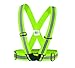 Carabash USA Reflective Vest - Best High Visibility Vest used for Daytime and Nighttime Running Cycling Motorcycle Walking Hiking Bicycle. LightWeight and Elastic Try Risk Free - Neon Green