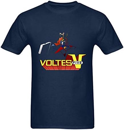 New Robot Anime Voltes V Dark Blue Men's T Shirt Size