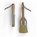 Chalk & Wax Brush set with Stencil Brush included - Paint Brushes with Natural Boar Bristles for Wax Art