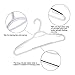 OIKA Plastic Hangers 40 Packs Bendable Coat Hangers Built-in Grip Strip Non-Slip Pads-Works Perfectly as Clothes Hangers, Pants Hangers, Suit Hangers