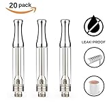 1ml Glass Ceramic Wickless Cartridge AC-1003 for C-C-E-L-L | O-i-l and D-i-s-t-i-l-l-a-t-e (Silver) (20)