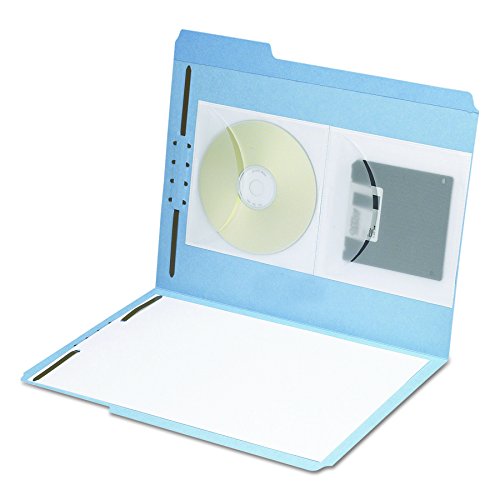 Smead Self-Adhesive Poly CD/DVD Pocket, Clear, 10 per Pack (68144) - Thumbnail 3