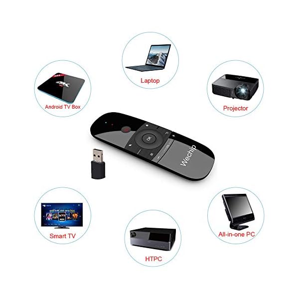 RunSnail-Air-Mouse-Remote-with-Keyboard-for-Android-TV-Box-Smart-TV-Computer-Laptop-Projector-HTPC-Media-Player 2.4GHz Air Mouse Remote with Keyboard, 6-Gyro Sensors Remote Rechargeable for Android TV Box, Smart TV, Computer, Laptop…