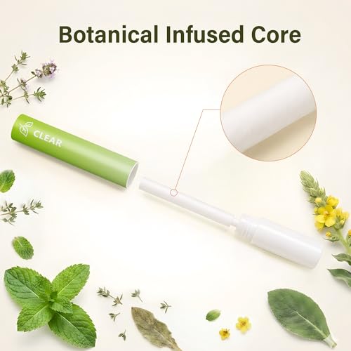 PUFFIAIR Botanical Fragrance Stick Set, Plant-Based Mullein, Thyme & Mint Botanical Scent, Non-Electronic Personal Fragrance Accessory, 3 Sticks, 1 Pack