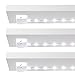 POWER PRACTICAL Luminoodle Under Cabinet Lighting - Click LED Light Strip for Shelves, Kitchen Cabinets, & Furniture, 3-Pack Includes Power Button & Tape Adhesive - Daylight White (5000K)