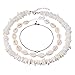 Valyria Shell Choker Necklace for Women Adjustable Puka Chips Shell Surfer Choker Necklace Jewelry Set Cord Necklace