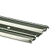 Prime-Line N 6876 By-Pass Mirror Door Bottom Track, 60 In., Roll-Formed Aluminum, Satin Nickel (Single Pack)