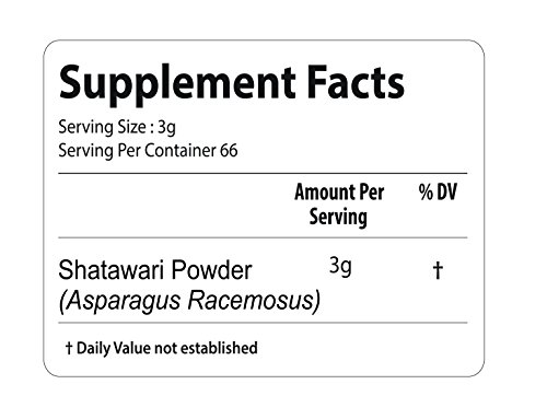 Shatavari Powder (Asparagus Racemosus) – For Hot Flashes and Natural Women Health tonic | Herbal Supplement for increasing breast milk, Uterine tonic. Promotes vitality and strength (1 Pound/16 Oz)