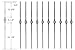 T04 - Iron Balusters - Single Basket - Hollow - 44 in X 1/2 in Square - Box of 10 (Satin Black)